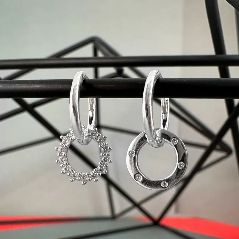 Sterling Silver 12mm Huggie Hoop Earrings